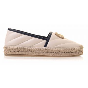 Leather Espadrille With Double G